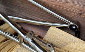 Cadre VTT Egerie tout suspendu en Titane et INOX Columbus XCR