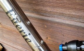Cadre VTT Egerie tout suspendu en Titane et INOX Columbus XCR
