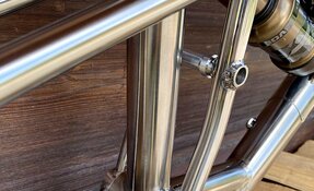 Cadre VTT Egerie tout suspendu en Titane et INOX Columbus XCR