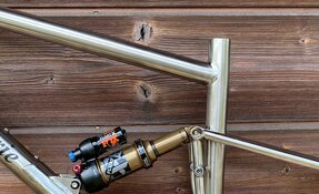 Cadre VTT Egerie tout suspendu en Titane et INOX Columbus XCR
