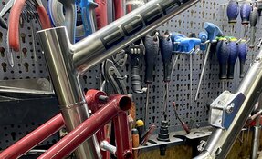 Cadre VTT de Descente DH Titane/acier pour boite de vitesse fabriqué en (…)
