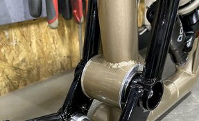 Cadre VTT Super Enduro en acier sur mesure fabriqué main en France