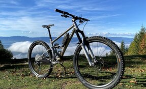 Prototype cadre VTT All Mountain - Trail - triangle avant Titane triangle (…)