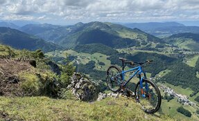 Cadre VTT acier fabriqué main en France en acier Columbus