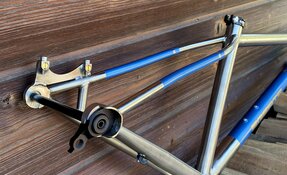 Cadre VTT endurigide titane fabriqué en France - tubes Dedacciai