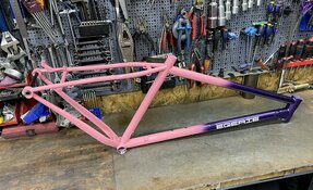 Cadre VTT en acier sur mesure fabriqué en France - hardtail endurigide enduro