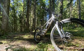 Prototype cadre VTT All Mountain - Trail - triangle avant Titane triangle (…)