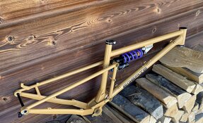Cadre enduro tout suspendu en acier fabriqué en France - Reynolds - Columbus
