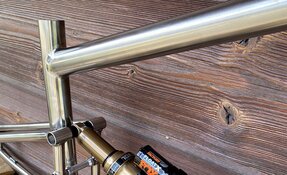 Cadre VTT Egerie tout suspendu en Titane et INOX Columbus XCR