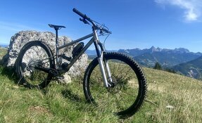 Prototype cadre VTT All Mountain - Trail - triangle avant Titane triangle (…)