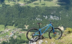 Cadre VTT acier fabriqué main en France en acier Columbus